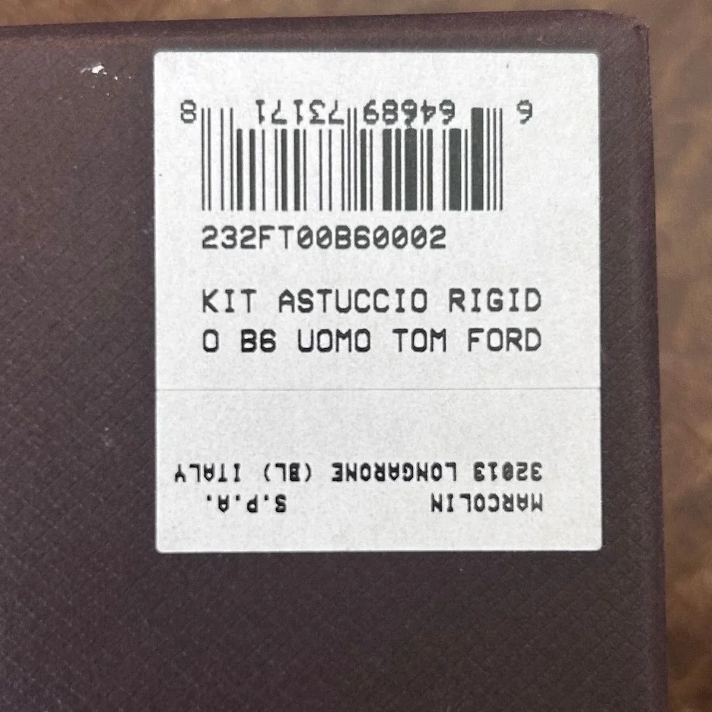 Tom Ford TF5480 001 Black Havana Square Eyeglasses Frames 56-20-145 Italy - Picture 10 of 14